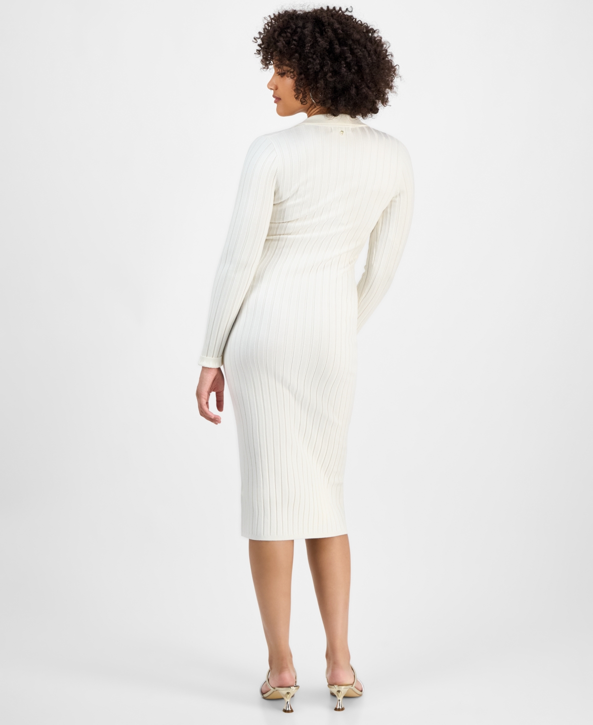 Guess Women's Miranda Long-sleeve Sweater Dress In White