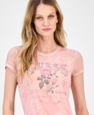 Women's Roses Graphic-Print T-Shirt