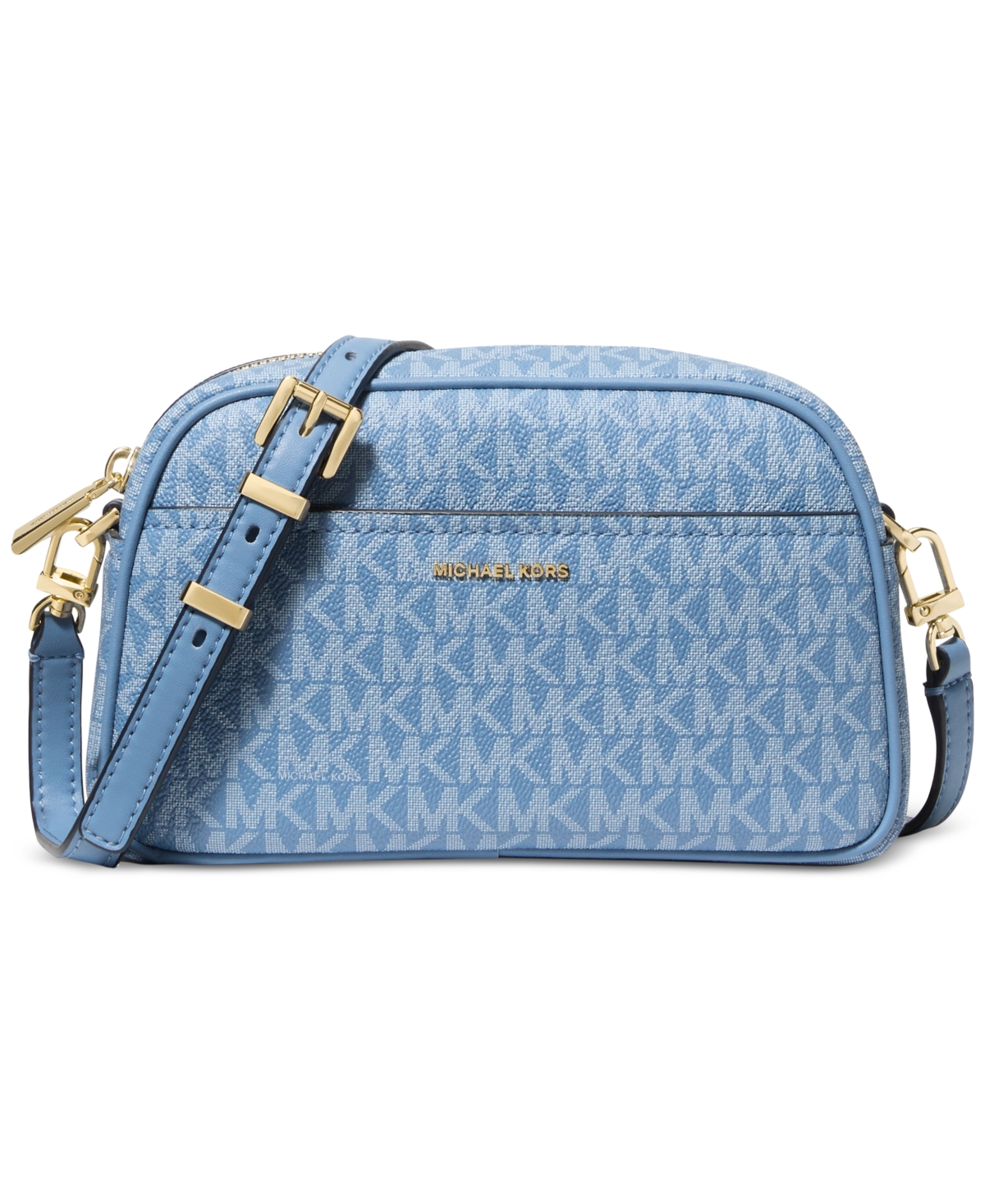 Michael Kors Michael  Jet Set Small Camera Crossbody In Blue
