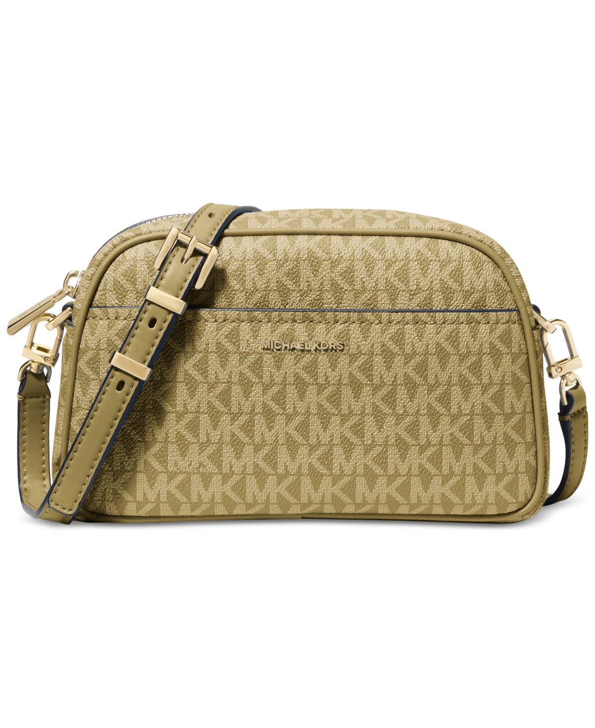 Michael Kors Michael  Jet Set Small Camera Crossbody In Green