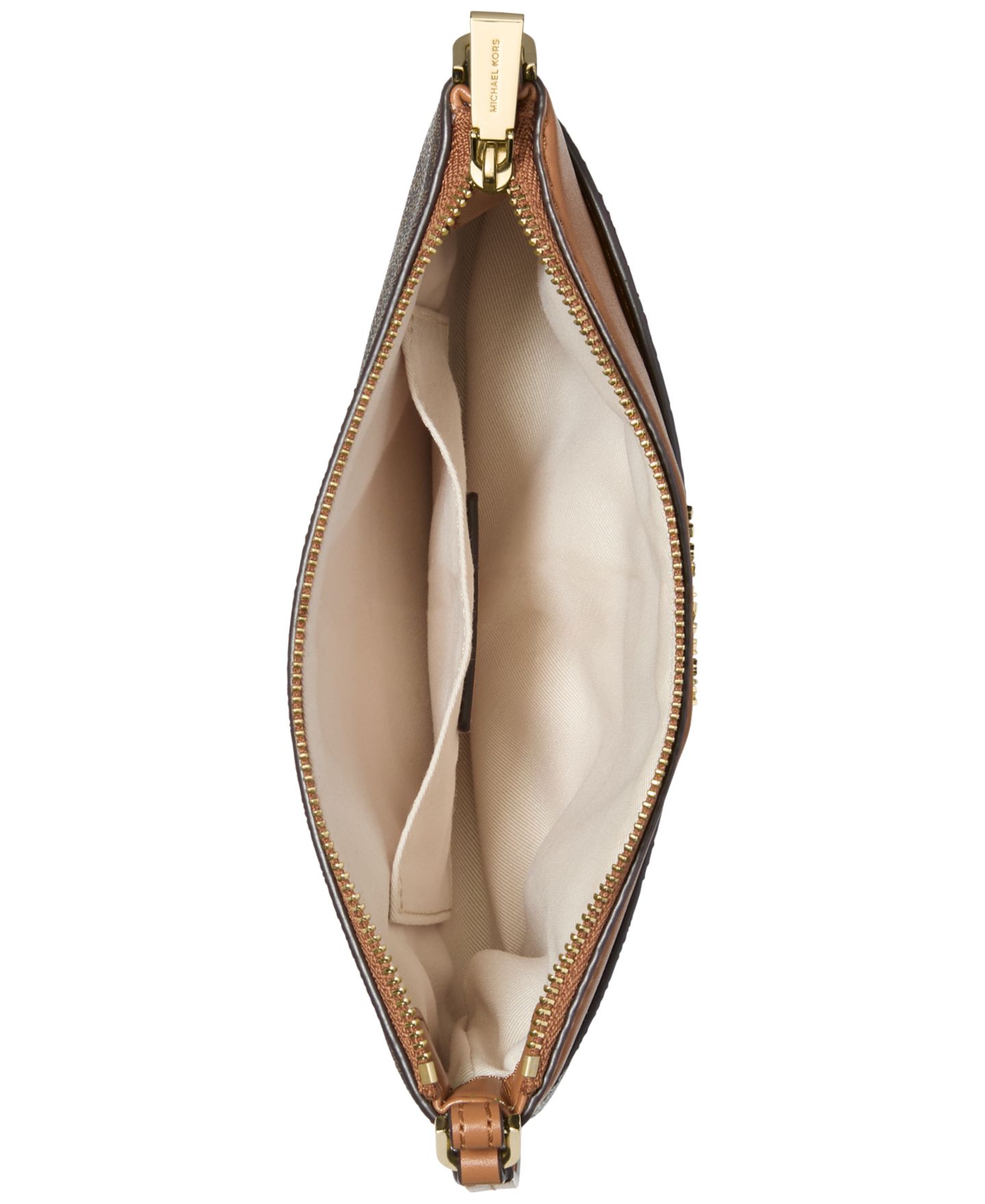 Женский небольшой клатч-браслет Michael Kors Jet Set Small на молнии, трансформер, цвет: Коричневый — фото 2