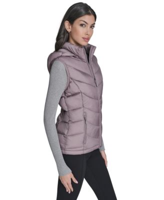 Women's Packable Hooded Puffer Vest, Created for Macy's