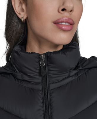 Women's Packable Hooded Puffer Vest, Created for Macy's