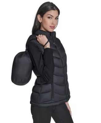 Women's Packable Hooded Puffer Vest, Created for Macy's