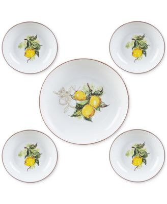 Lemon 5-Pc. Pasta/All-Purpose Bowl Set