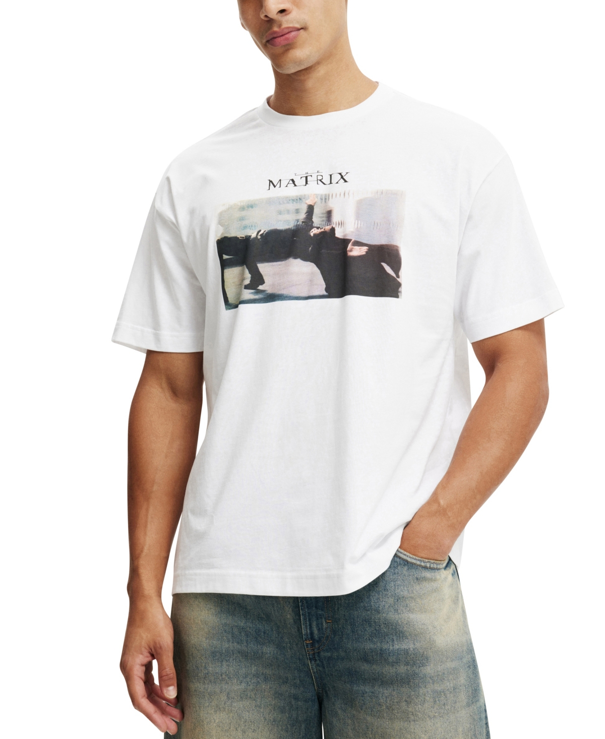 Men's Box Fit License T-Shirt - White