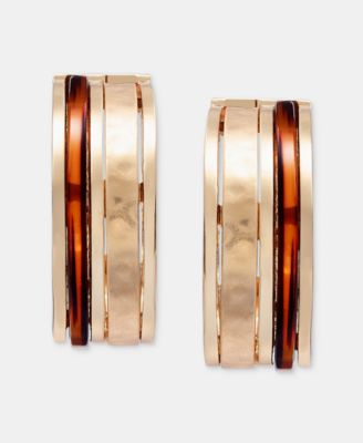Inlay Hoop Earrings, Macy's Exclusive