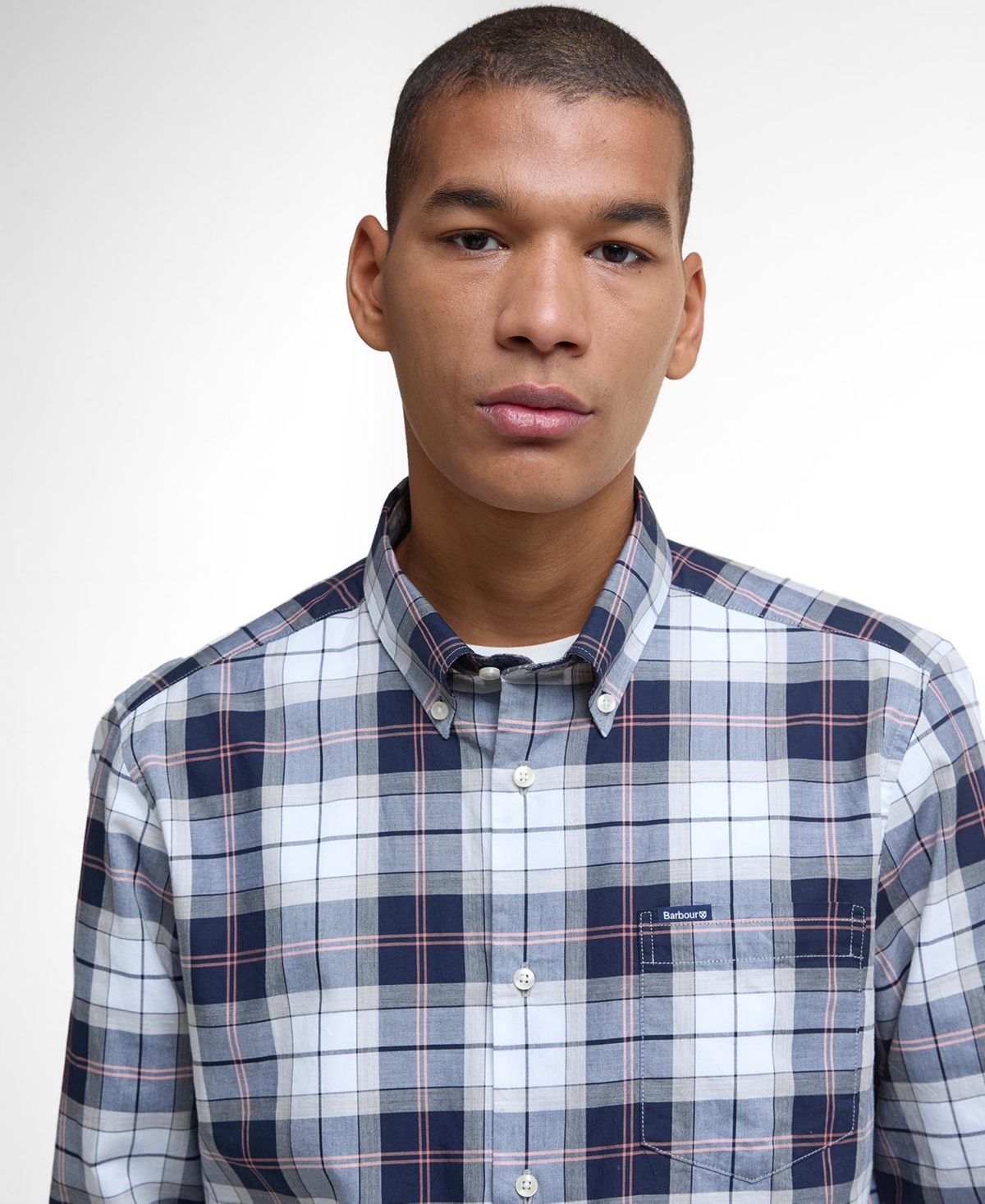 Barbour Men's Turner Tailored-fit Micro-houndstooth Button-down Shirt In Multi