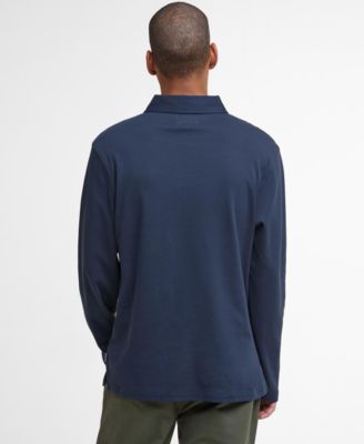 Men's Tailored Fit Premium Corpatch Long Sleeve Polo Shirt