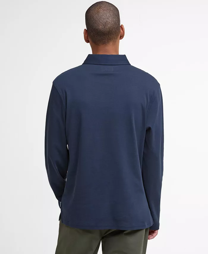 Men's Tailored Fit Premium Corpatch Long Sleeve Polo Shirt - thumbnail 5