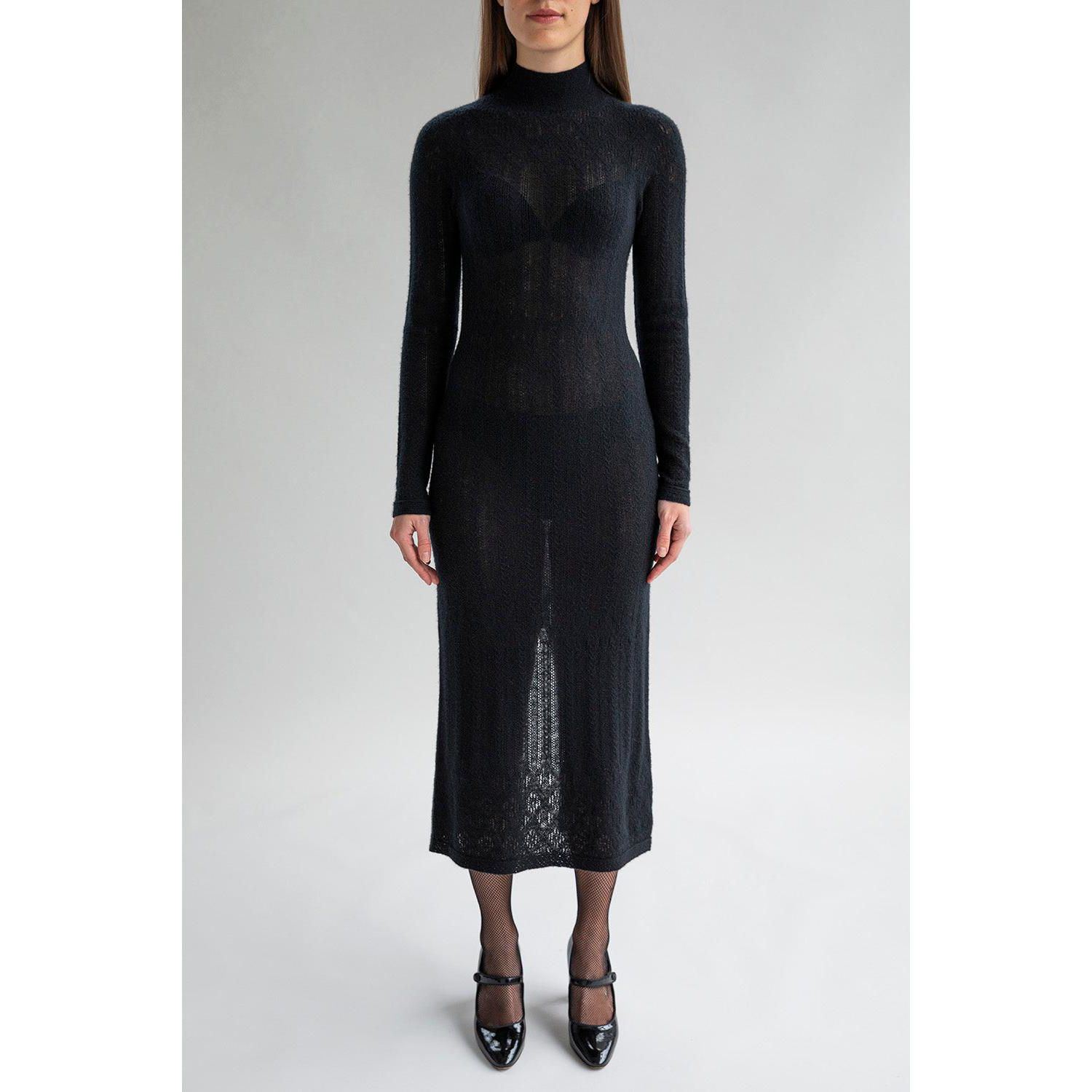 Women's Margot Pointelle Lace Slim Knit Dress