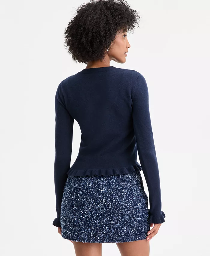 Women's Ruffle-Hem Cardigan - thumbnail 9