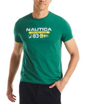 Nautica - Men's Short Sleeve Heritage Logo Graphic T-Shirt