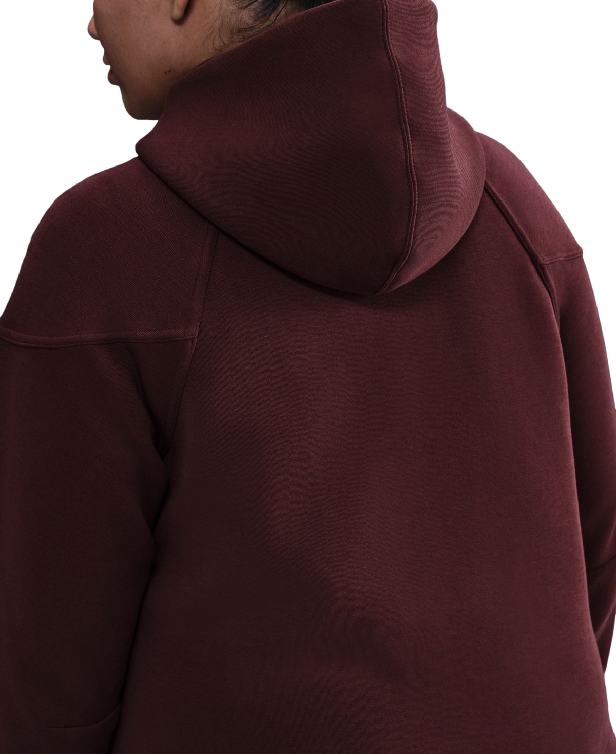 Nike Plus Size Sportswear Tech-fleece Windrunner Hoodie In Burgundy