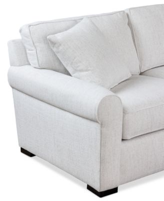 Radley Roll Arm 146" 6-Pc. Fabric Chaise Sectional with Wedge, Exclusively at Macy's