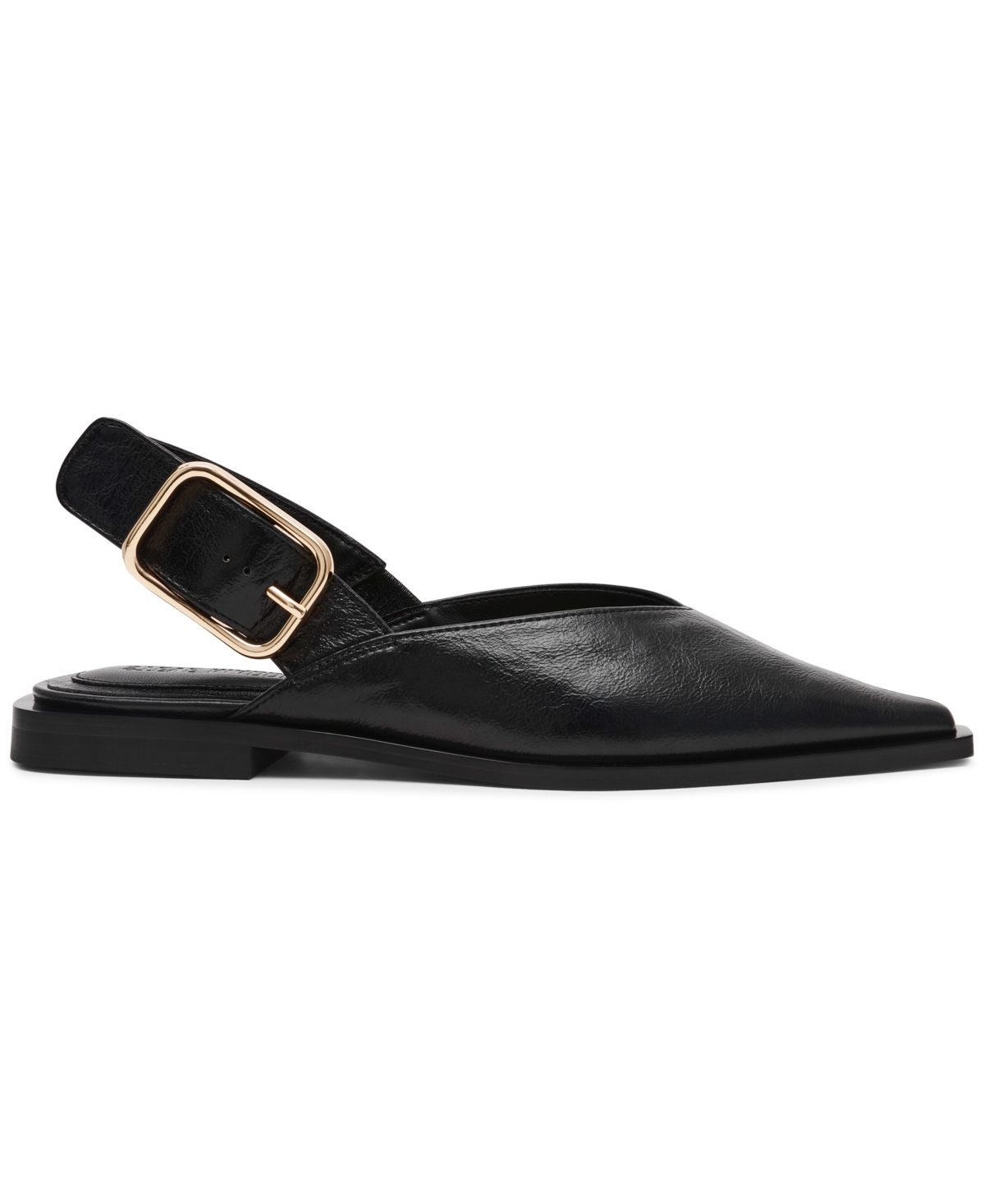 Steve Madden Shay Pointed Toe Slingback Flat In Black