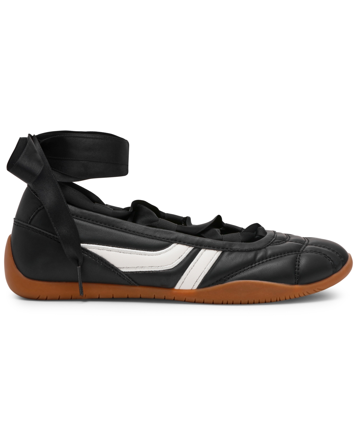 Steve Madden Women's Promise Lace-up Ballet Sneakers In Black