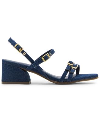 Women's Mackenzie Strappy Buckle Block Heel Dress Sandals