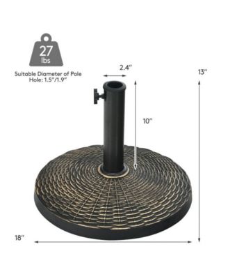 27 lbs Patio Market Umbrella Base Stand