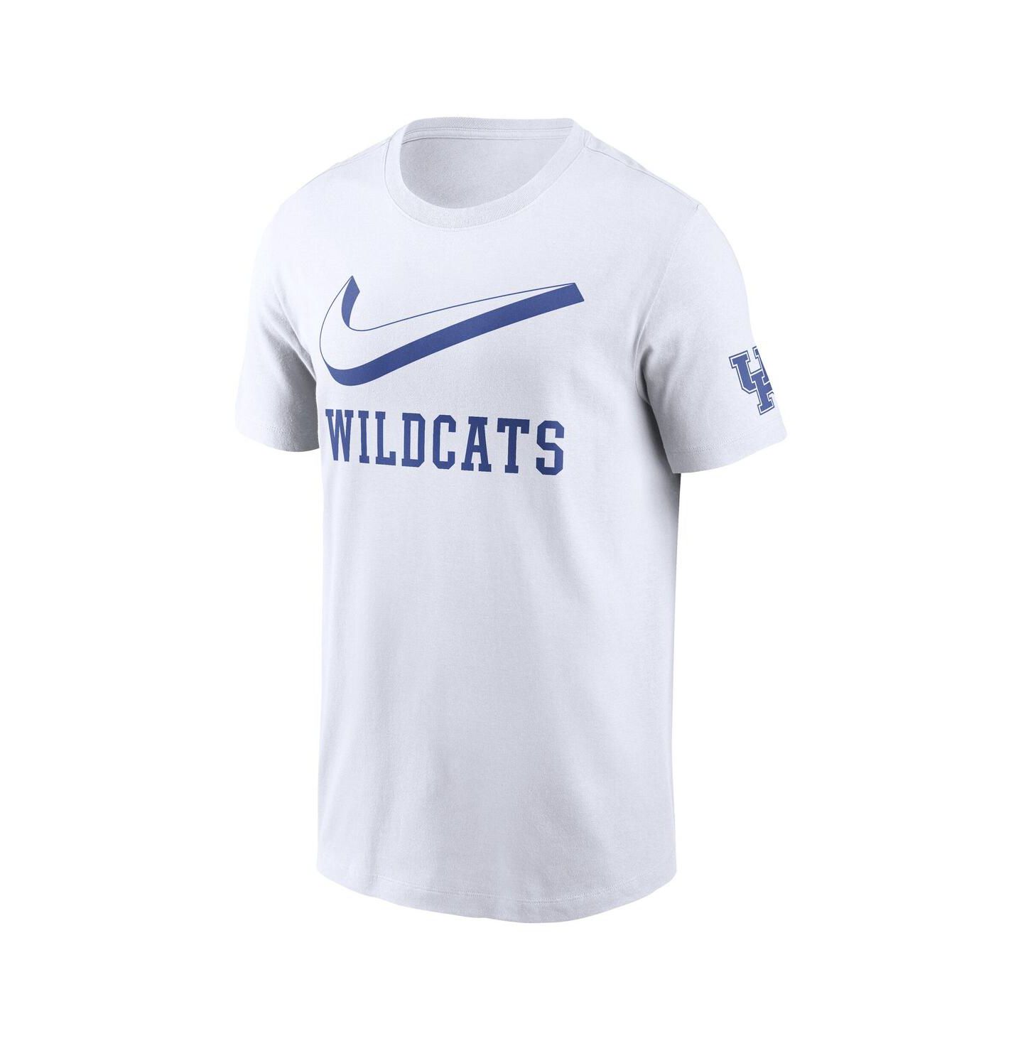 Мужская футболка Nike White Kentucky Wildcats Primetime 2-Hit Swoosh — фото 3