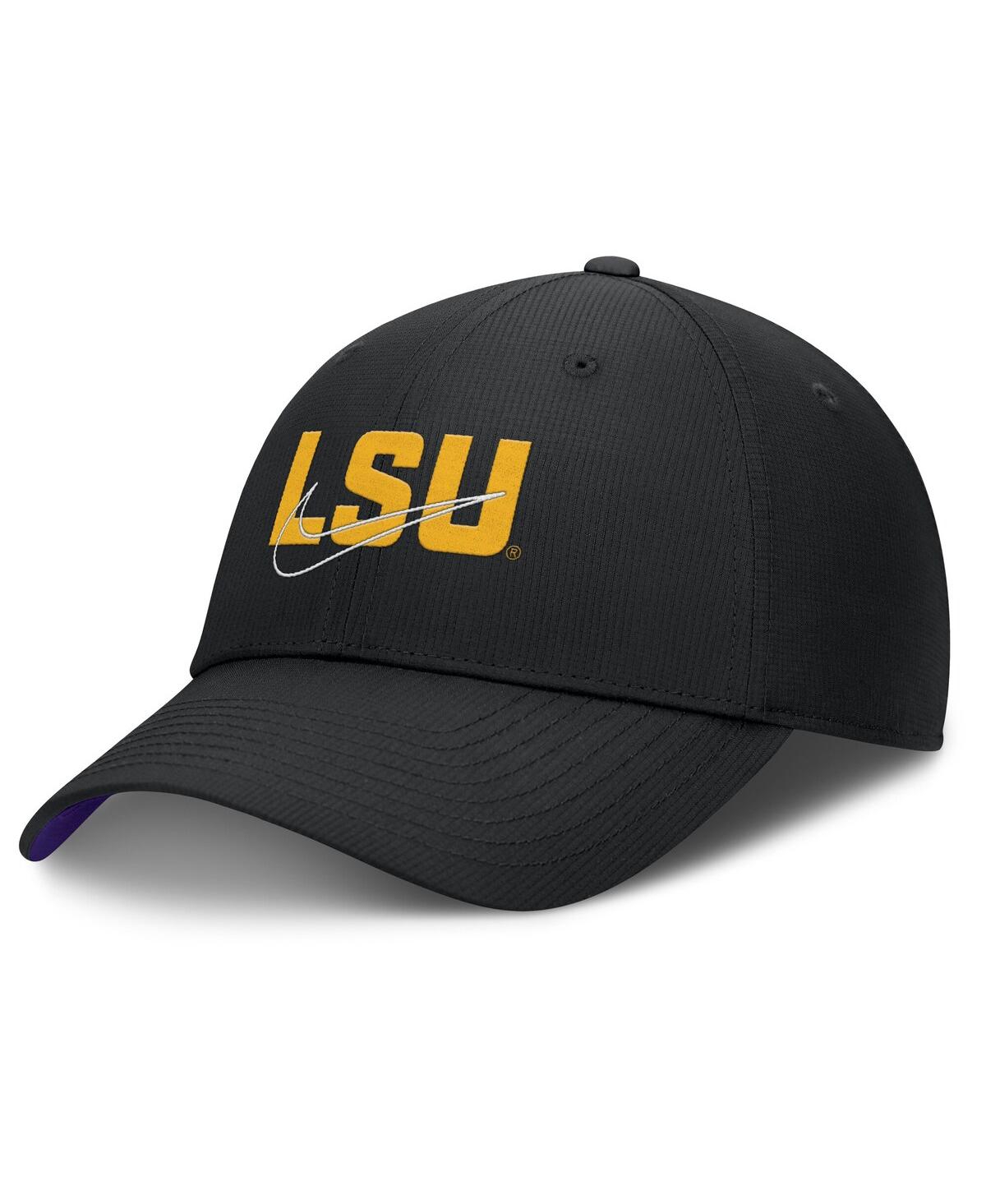 Men's Black Lsu Tigers Club Prep Performance Adjustable Hat - Black
