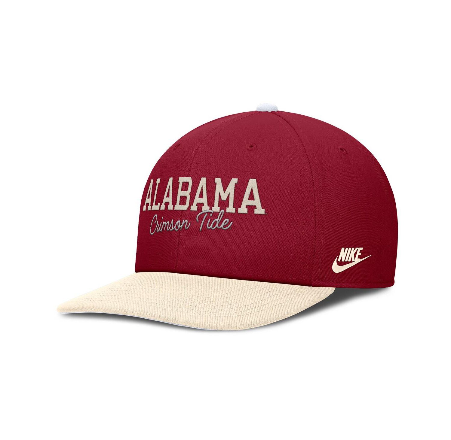 Men's Crimson/Cream Alabama Crimson Tide Pro Legacy Script Snapback Hat