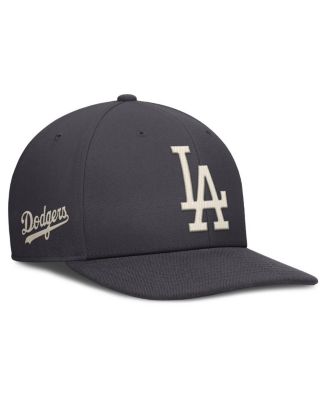 Nike - Men's Anthracite Los Angeles Dodgers Statement Pro Snapback Hat
