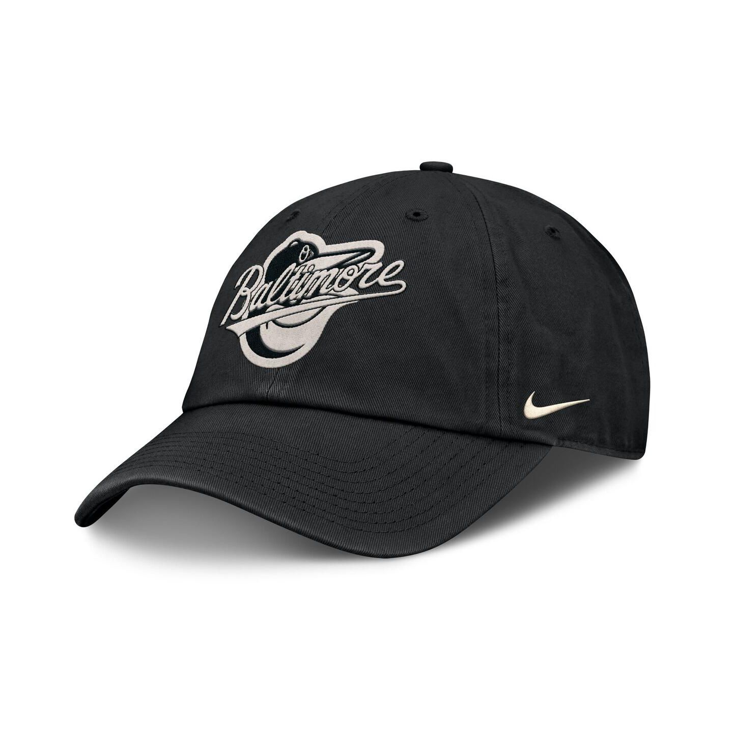 Мужская кепка Nike Black Baltimore Orioles Statement Club Adjustable Hat — фото 1