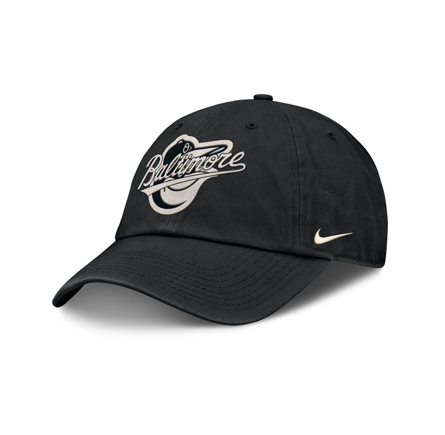 Men's Black Baltimore Orioles Statement Club Adjustable Hat