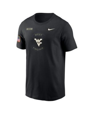 Men's Black West Virginia Mountaineers 2025 Military Appreciation Performance T-Shirt