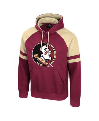 Men's Garnet Florida State Seminoles Todd Raglan Pullover Hoodie
