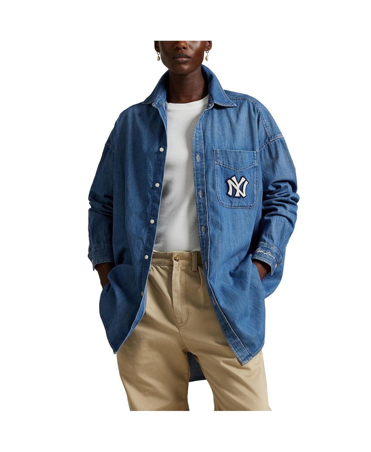 Men's Denim Yankees Denim Shirt - Denim