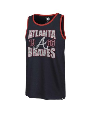 Men's Navy Atlanta Braves Upload Franklin Tank Top