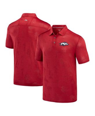 Tommy Bahama - Men's Cardinal Arkansas Razorbacks Sport Palm Coast Palmera IslandZone Polo Shirt