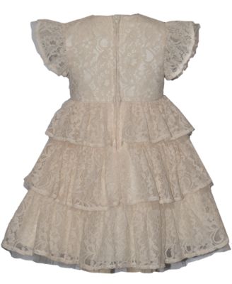 Toddler and Little Girls Tiered Lace Dress
