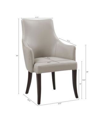Connie Leatherette Upholstered Dining Armchair
