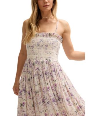 Women's Annie Smocked Print Maxi Dress