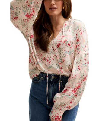 Women's Rosetti Billowy Sleeves Print Blouse