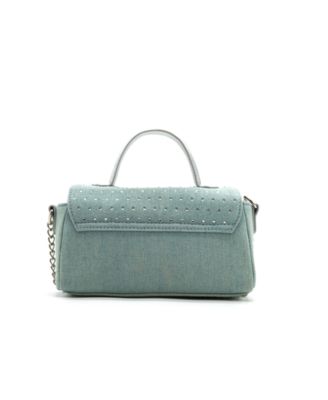 Beagle Studded Denim Crossbody Bag