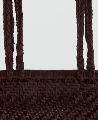 Women's Braided Leather Shoulder Bag