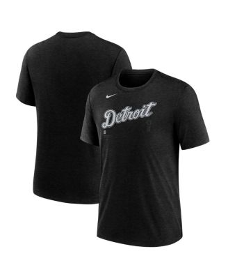 Nike - Men's Heather Black Detroit Tigers Lights Out Tri-Blend T-Shirt
