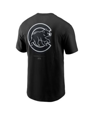Men's Black Chicago Cubs Lights Out Bar Loading T-Shirt