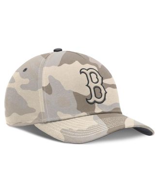 Men's Natural Boston Red Sox Camo Pack Rise Adjustable Hat