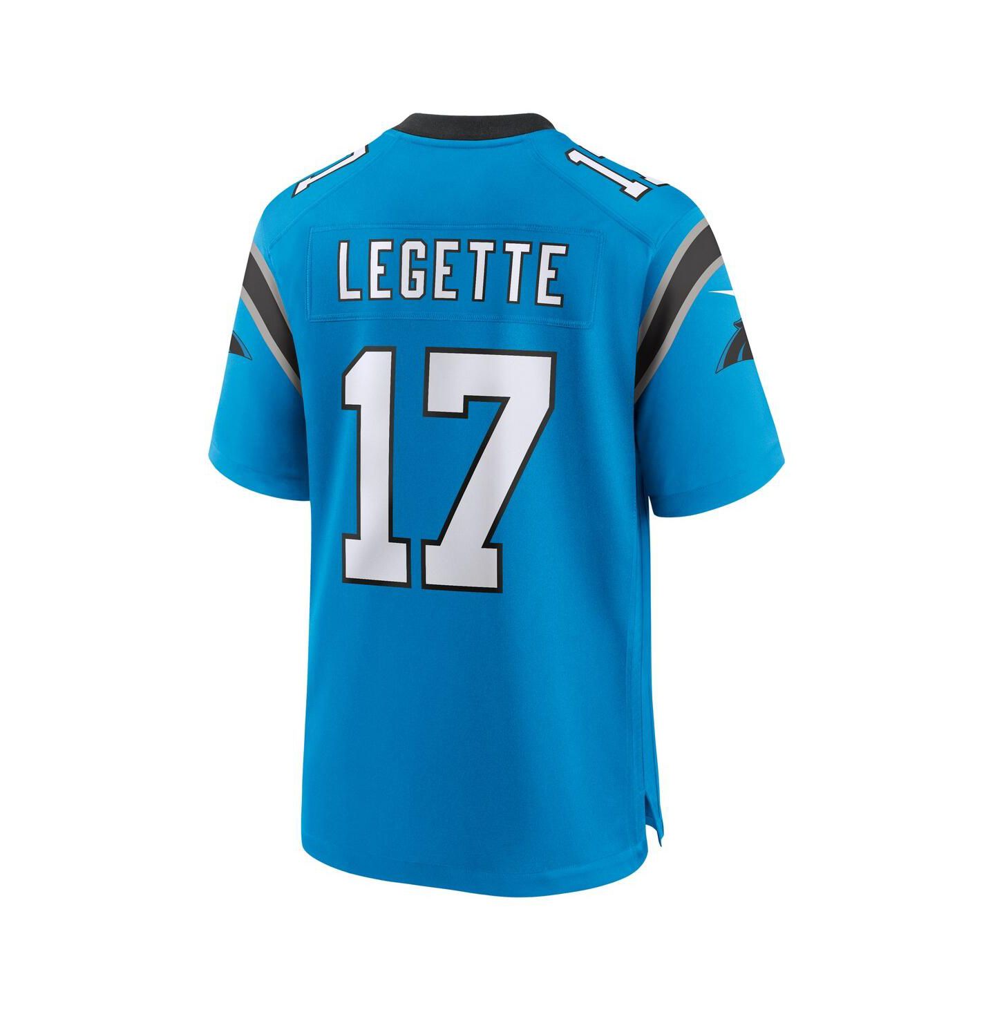 Мужской топ Nike Xavier Legette Blue Carolina Panthers Alternate Game Jersey — фото 2