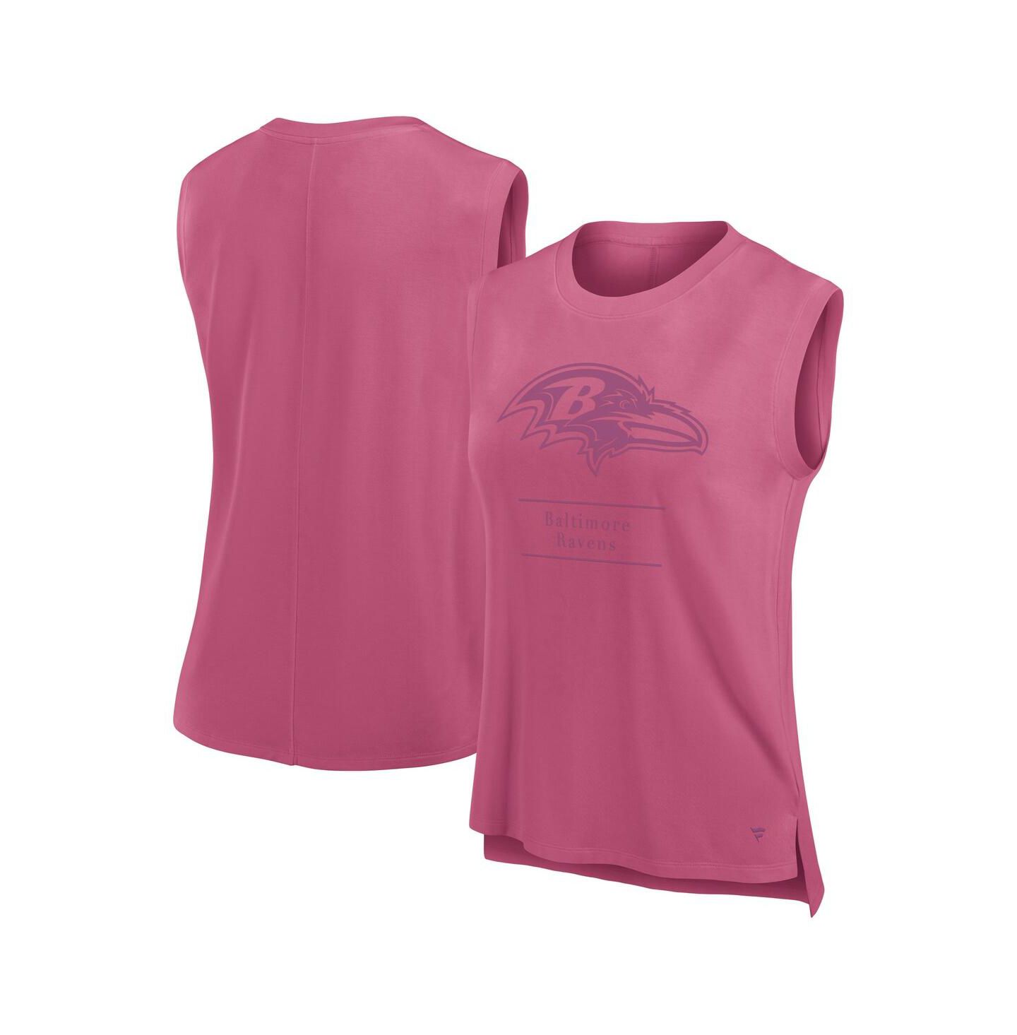 Женский топ Fanatics Pink Baltimore Ravens Studio Embrace — фото 1