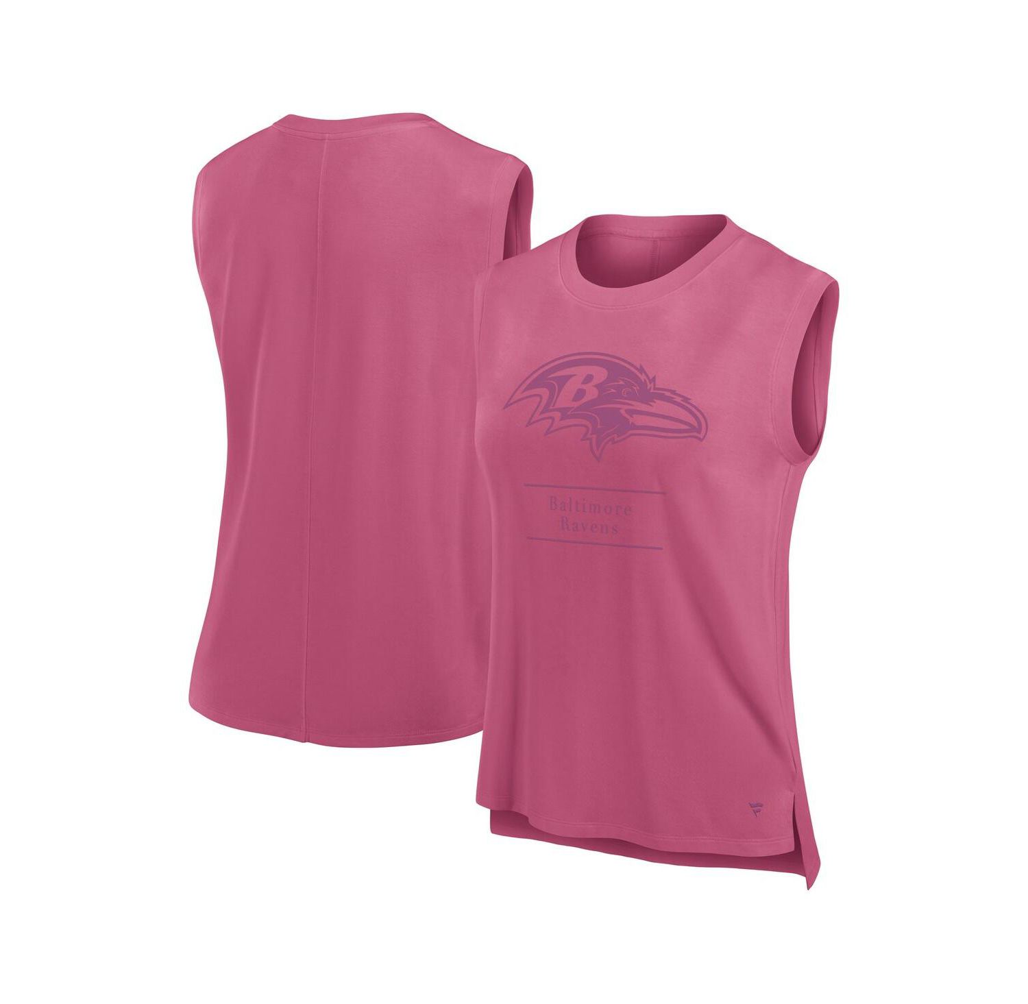 Women's Pink Baltimore Ravens Studio Embrace Tank Top