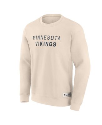 Men's Cream Minnesota Vikings Elements Future Ground Lettering Pullover Sweatshirt