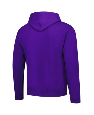 Men's Purple Kansas State Wildcats Logo Fleece Pullover Hoodie