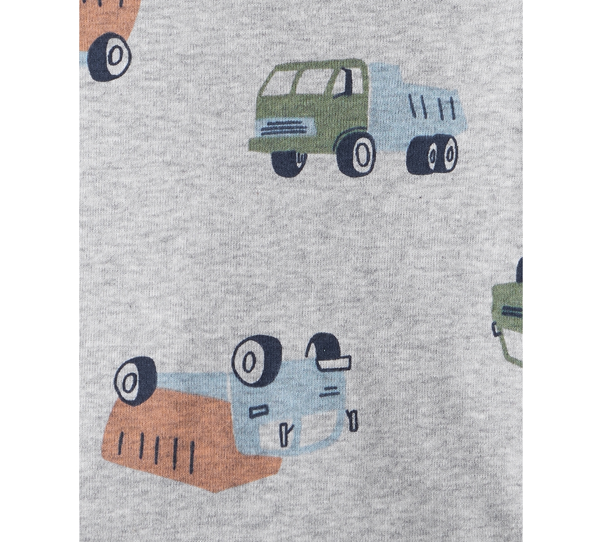 Carter's Baby Boys Construction-print Long-sleeve Bodysuits, 4 Pack In Multi