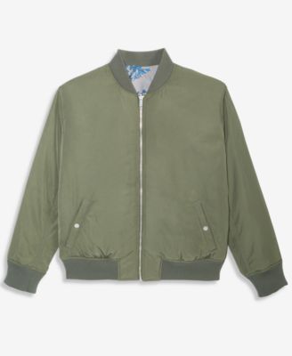 Men's Relaxed-Fit Reversible Bomber Jacket, Macy's Exclusive